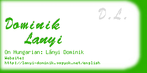 dominik lanyi business card